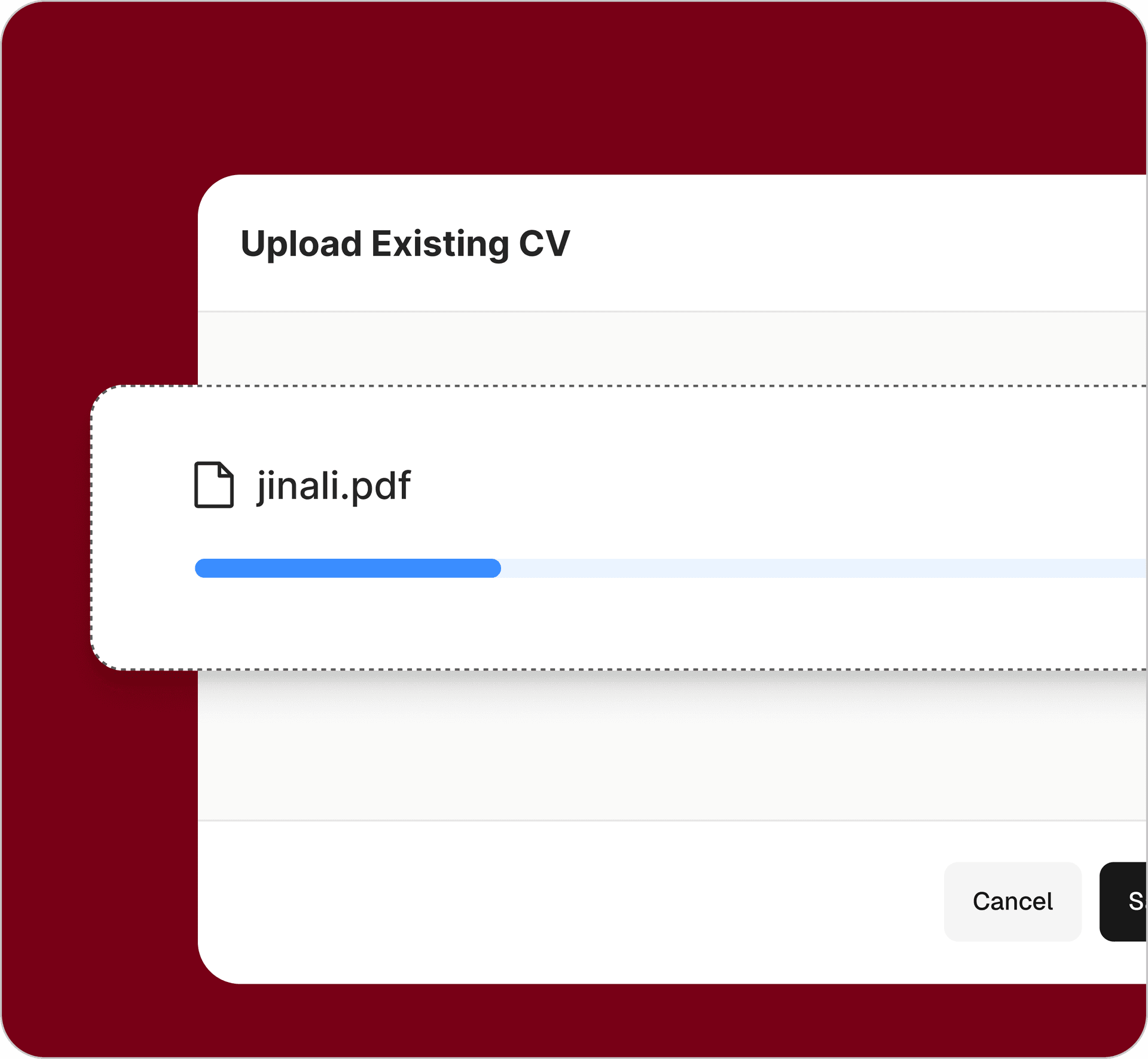 Upload CV